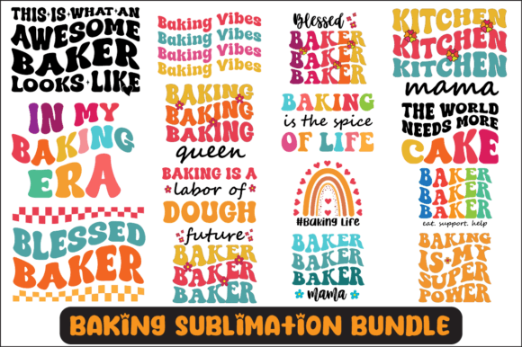 Baking Svg Sublimation Design Bundle