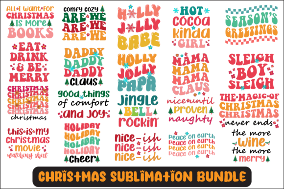 Christmas Svg Sublimation Design Bundle