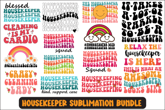 Housekeeper Svg Sublimation Bundle