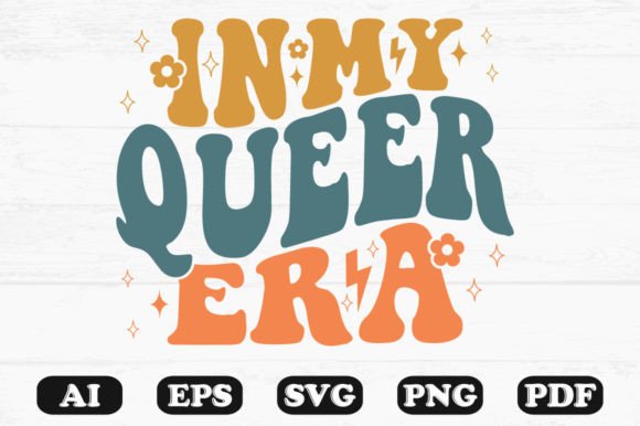 In My Queer Era Retro Wavy Svg T-shirt