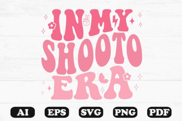 In My Shoots Era Retro Wavy Svg