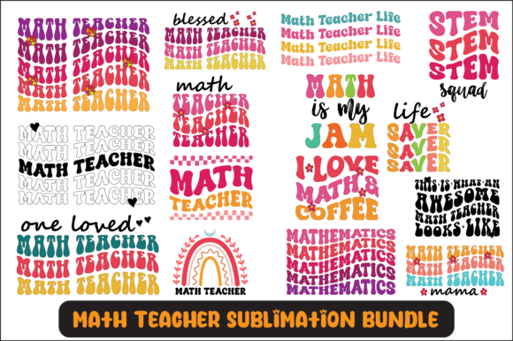 Math Teacher Svg Sublimation Bundle