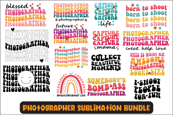 Photographer Svg Sublimation Bundle