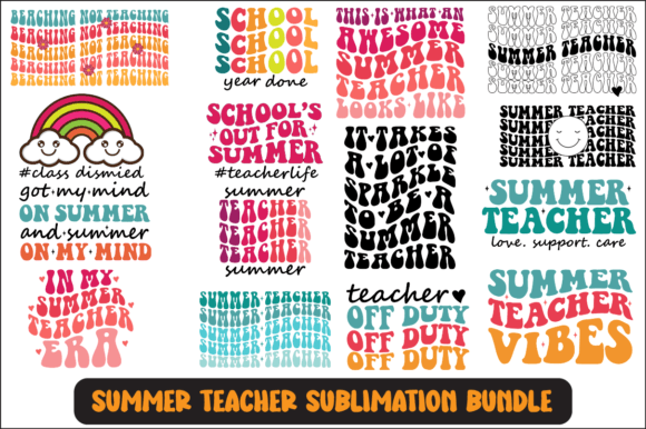 Summer Teacher Svg Sublimation Bundle