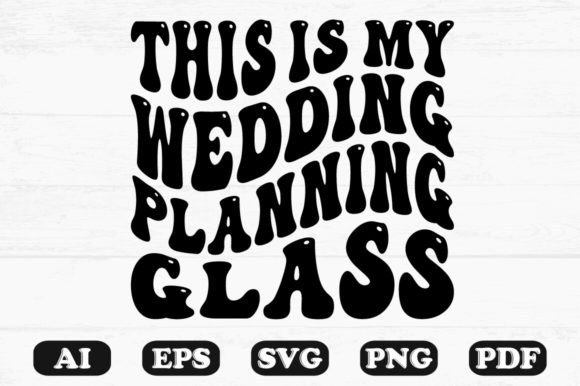 This is My Wedding Planning Glass Retro